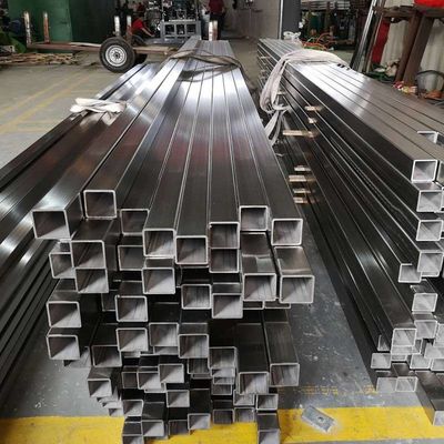 ASTM 347 201 SS Round Pipe Seamless Stainless Steel Tube Square Mill Finish