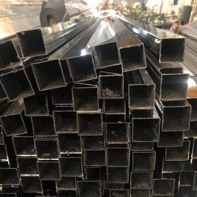 ASTM 347 201 SS Round Pipe Seamless Stainless Steel Tube Square Mill Finish