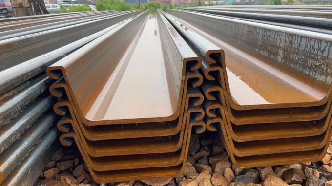 Ενδασφαλίζοντας φύλλα σωρών φύλλων χάλυβα, τύπος Ζ, τύπος του U, ευρωπαϊκός τυποποιημένος σωρός φύλλων En10249 S355jr S355j0 S355j2h καυτός - κυλημένος σωρός φύλλων χάλυβα