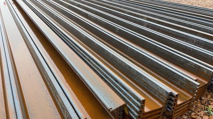 Σωρός 600X210X18mm φύλλων χάλυβα διαμορφωμένη αξία σωρών φύλλων χάλυβα της οικοδόμησης